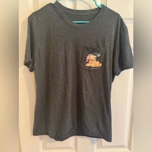 Lauren James Gray Short Sleeve Tee Soft Cotton Casual